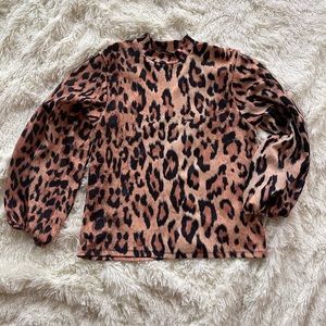 Zara Animal Print Blouse